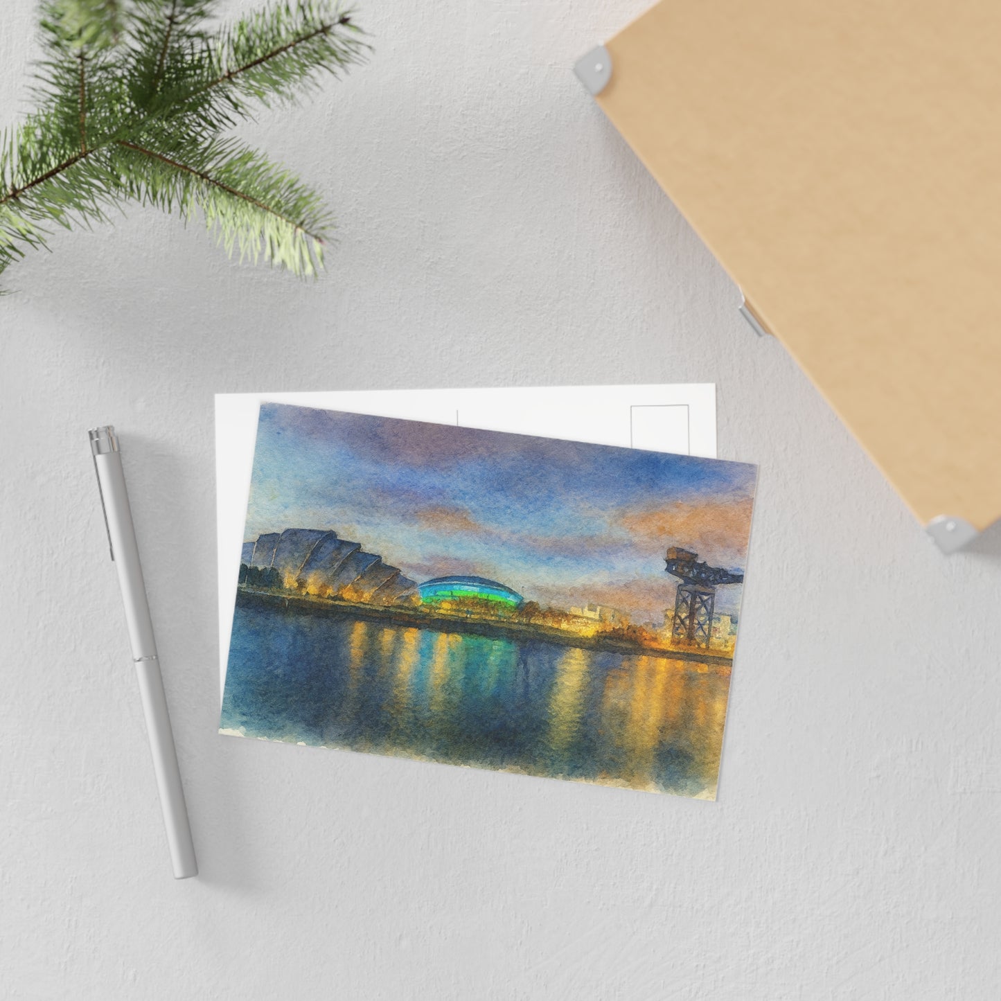Glasgow  Watercolor Postcards | Fine Art Postcards