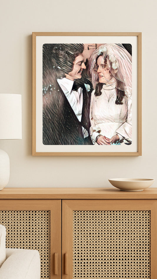 Framed Wedding or Anniversary Portrait